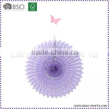 Wedding Favor Foldable Wall Hanging Tissue Paper Fan photo-2