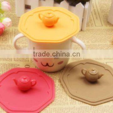 FDA/LFGB Food Grade Silicone Rubber Coffee Cup Lid