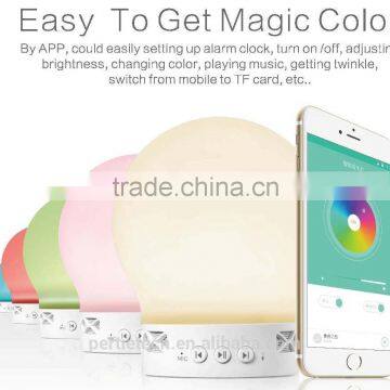 Wireless Color Changing Fashion Led Music Table Lamp With Bluetooth Speaker and Touch Responsive photo-3