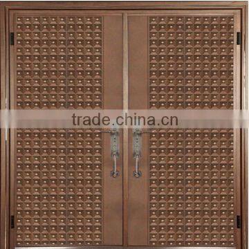 Cast aluminum entrance door