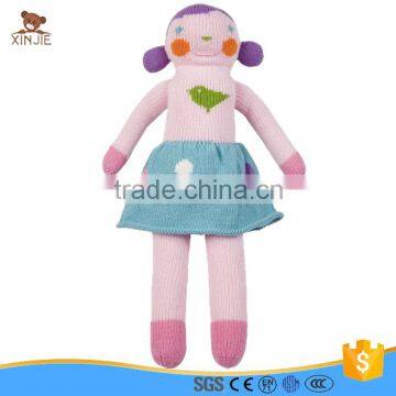 custom high quality knitted girl doll toy for kids                        
                                                Quality Choice