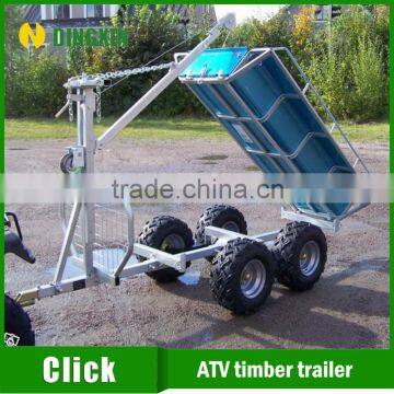 Atv Wood Trailer With Manual Winch