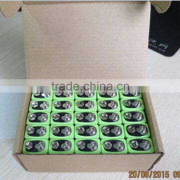 Long life cycle NI-MH 9V rechargeable battery manufacturers and factory