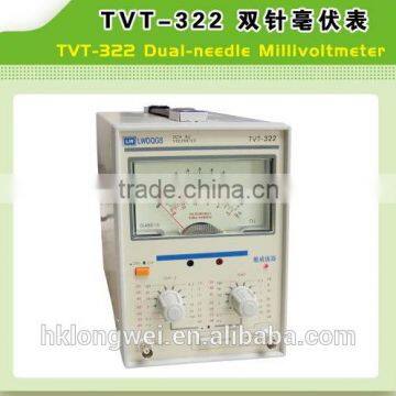 TVT-322 Millivoltmeter dual-needle 5Hz-1MHz frequency,1mV-300V test voltage millivoltage