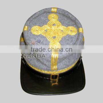 Civil War 4 Row Grey Kepi