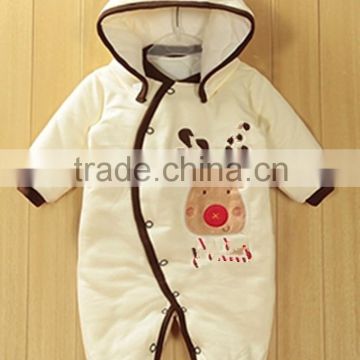 Whoelsale hot sale 2016 Winter thick warm baby romper