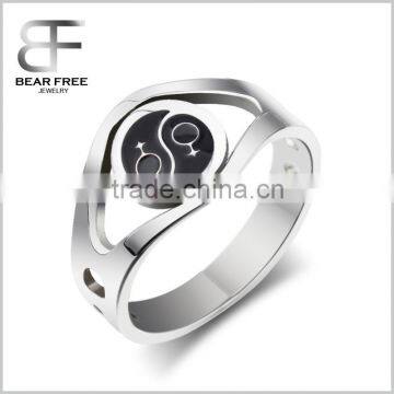 stainless steel rings gay pride male & female symbol for men and women