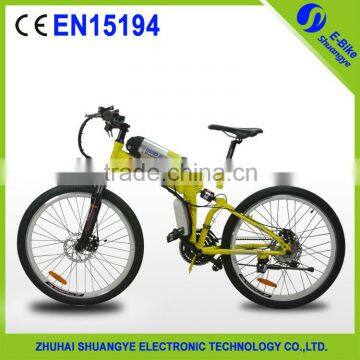 2015 Popular 26 inch bottle baterry mountain electric bicycle A9-FB26