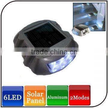 6led IP68 high brightness reflector aluminum led Solar road light