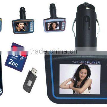 Hot Sale popular Cheap 1.8 car mp4 Player FM Transmitter SD/MMC