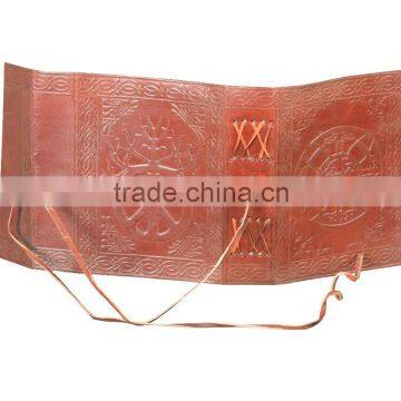 Eco Friendly Celtic Serenity Sign Leather Journal Blank Diary Handmade Leather Journal photo-3