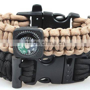 550 Paracord King Cobra Bracelet With Fire Rod / Whistle