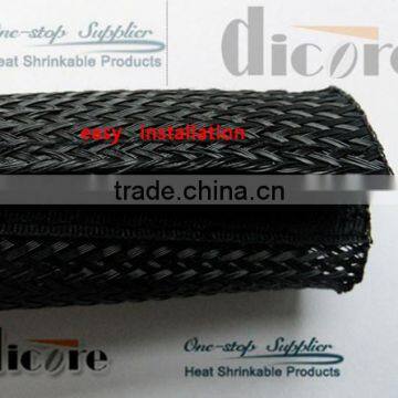 PET expandable / over expanded braided PET sleeves /PET expandable tubing