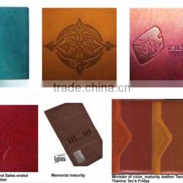 cover notebook & thermal stamping leather PU synthetic