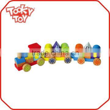 Children Wooden Building Block Train Set Wood Toy Train                        
                                                Quality Choice