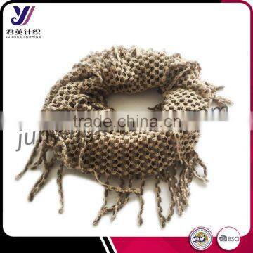 Fashion Personalized Promotion Sation Knitted Loop Scarf Neckwarmer Infinity Knit Pashmina Scarf Wholesale Sales (accept Custom) photo-2