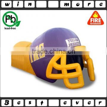 helmet inflatable tunnel/inflatable football tunnel/inflatable tunnel tent,football tent