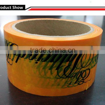 Yellow partial transfer tamper evident VOID tapes carton sealing VOID adhesive tapes