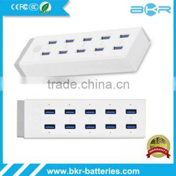 10 Port USB 3.0 Hi Speed Multi Hub Expansion With Power Adaptor for PC & Laptop