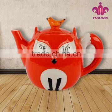 cute porcelain tea pot chinese teapot fox animal teapot