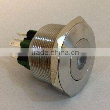Vandalproof Latching Dot LED Push Button Switch L30(Dia.30mm) Stainless Steel photo-2