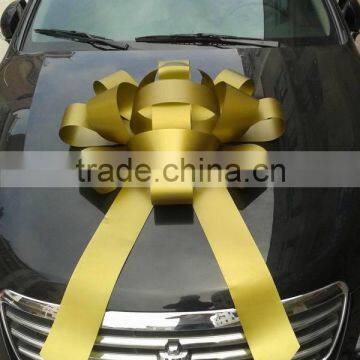 HOT SALE ! 30 inch Outdoor Metallic Gold Jumbo Pom Pom Gift Bow.