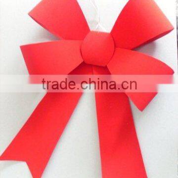 HOT SALE ! Red 3-D Jumbo Velvet PVC Ribbon Christmas Tree Hanging Bow