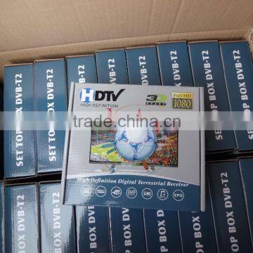 Factory 168mm size FTA HD Set Top Box DVB-T2 HDTV T2 receiver