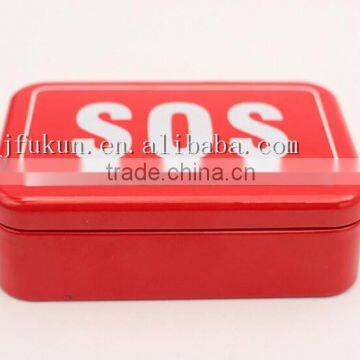 hot sale survival tool box for hiking camping small size outdoor tool tin box