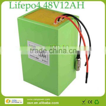 48v 12AH scooter battery pack for electric bike/Automatical discharge in the bottom