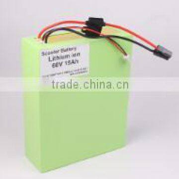 Highly Recommend Competitive price 60v lithium one wheel electric scooter battery 60v 15ah with BMS                        
                                                                                Supplier's Choice