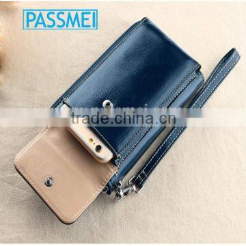 2015 new fashion iphone6s handbag ,sim card holder wallet,genuine cowhide leather key holder wallet