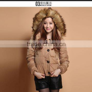 2014 Latest jacket winter shiny girls short jacket J003