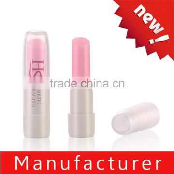 Empty plastic clear lip balm tubes