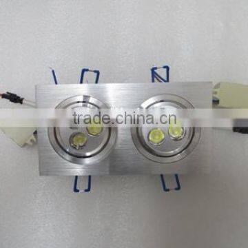 Led Ceiling Light Square 2x3x1w Ceiling Led Lighting 6w Led Recessed Ceiling Light 85-265v Lamps High Quality 3 Years Warranty