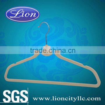LEC-F5027 Woman Plastic Flocking Hangers