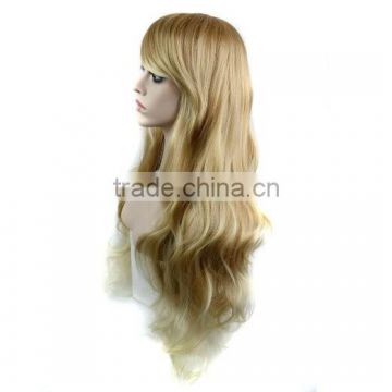 alibaba express ash blonde wig fashion synthetic hair wig china supplier