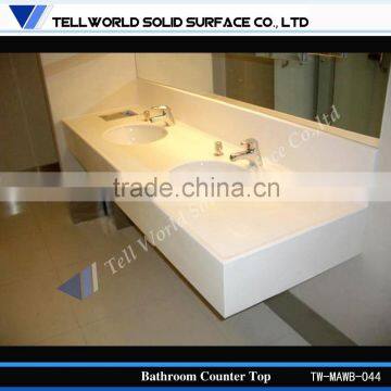 White corian countertop sink, Modern bathroom vanity, Bathroom countertops with sink one piece