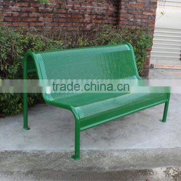 Outdoor metal bench for public parks