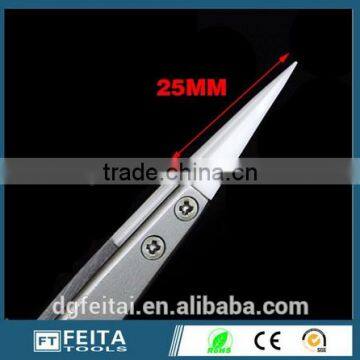 Cleaning Tool ESD White Plastic Tweezers /ESD Antistatic Tweezers photo-2