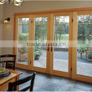 Moser wood aluminum clad door, swinging patio doors