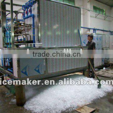 Seawater plate ice making machine in Concrete Project