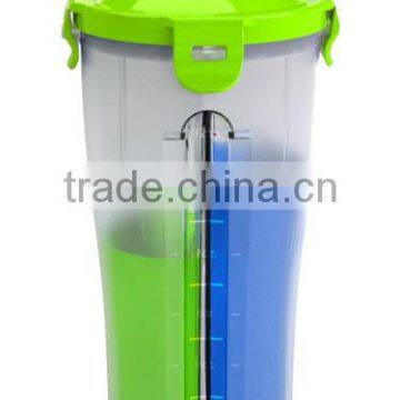 500 ml dual shaker cup, mix cup,hydra cup