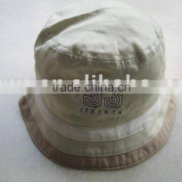 printed and embroidery 100% cotton bucket hats