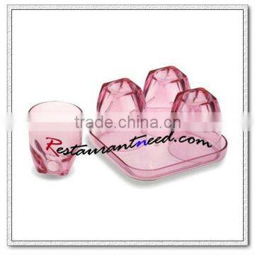P105 High Quality Acrylic Square Cups Tray