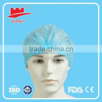 Colorful crimp cap disposable non woven mob clip cap