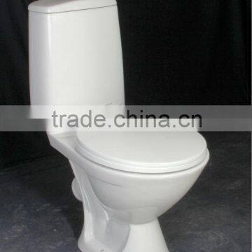 Russia Market made in Chinese ceramic factory stock two piece X-trap toilet