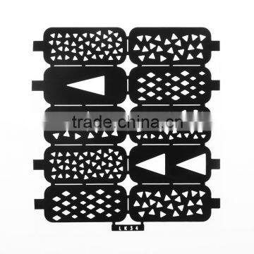 Hot sale Fashion custom nail art stickers stencil stamp nail wraps