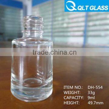 9ml Glass nail polish bottles flower shape with high quality