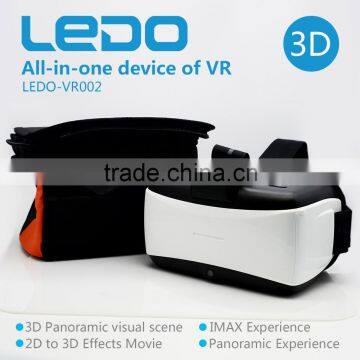Ledo Brand Virtual Reality 3D Glasses vr All in One for 4.7''-6.0'' Smart Phone for Wholesales photo-3
